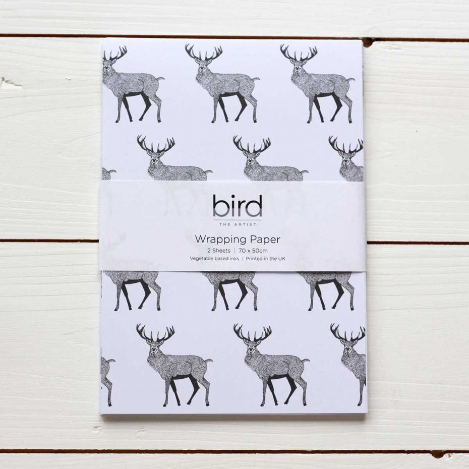 Stag Gift Wrap Two sheet Pack
